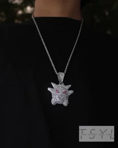 GENGAR PENDANT WITH TWISTED ROPE CHAIN