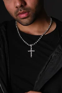 UNISEX BLINKING TENNIS CROSS NECKACE