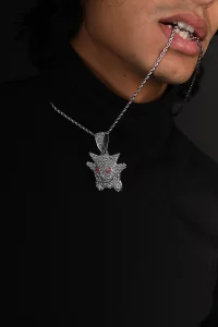 GENGAR PENDANT WITH TWISTED ROPE CHAIN