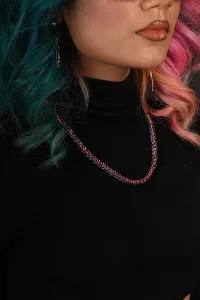 UNISEX RED TENNIS CHAIN