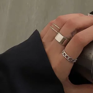 STAINLESS 3 RING SET